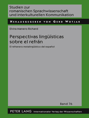 cover image of Perspectivas lingüísticas sobre el refrán